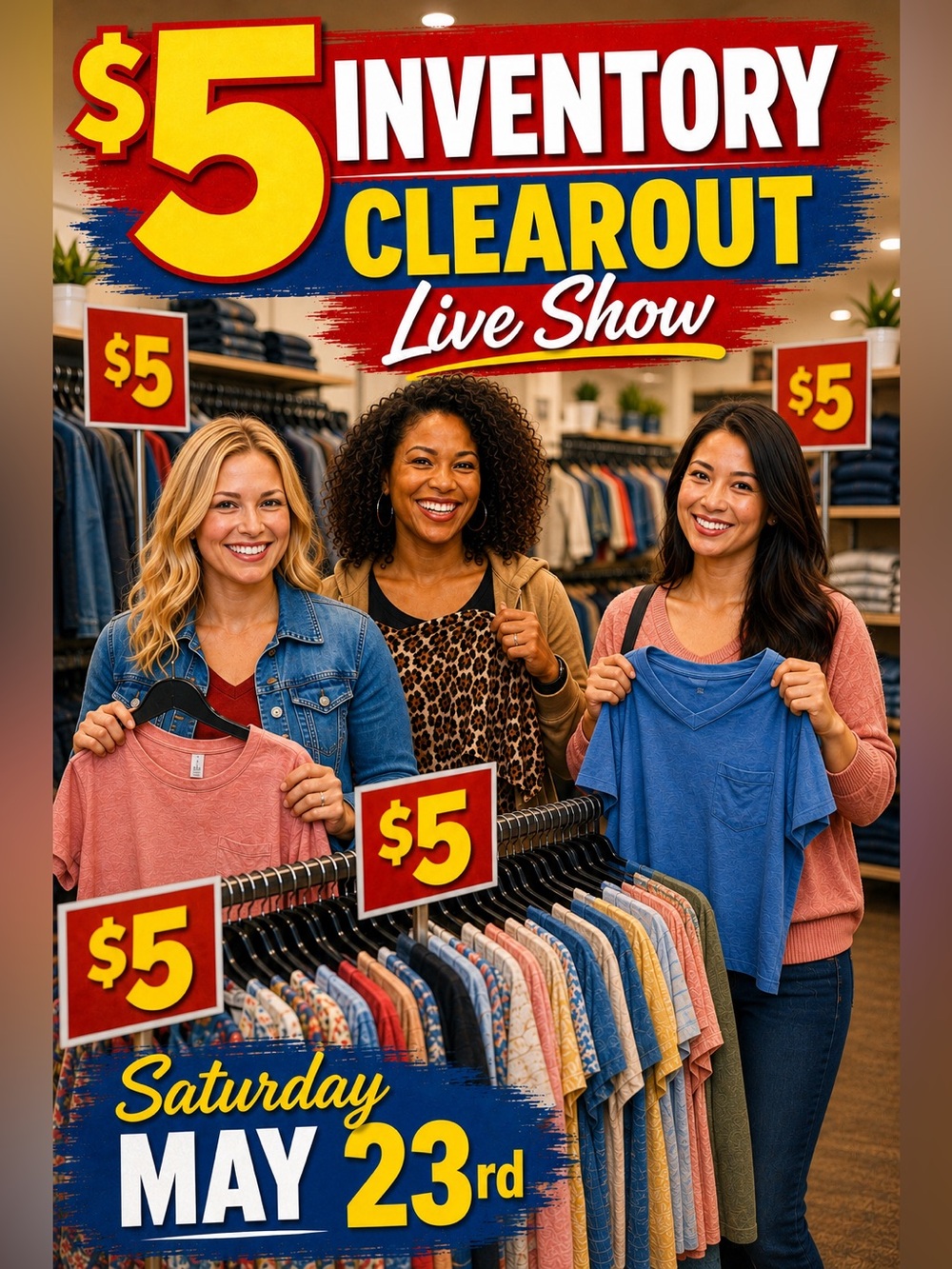$5 Deals Day!! Great Brands & Styles, Deals & Steals!!